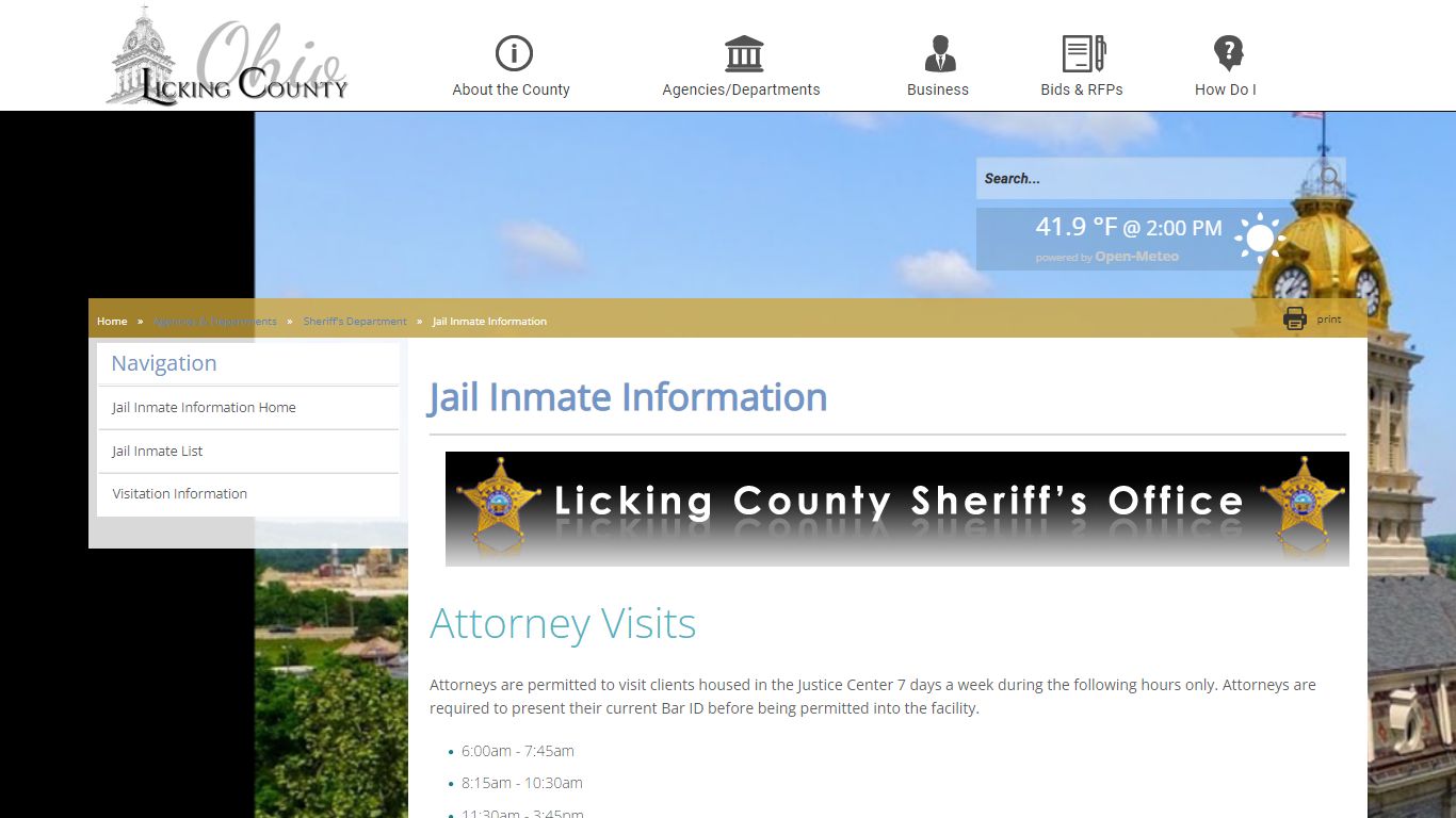 Licking County - Jail Inmate Information